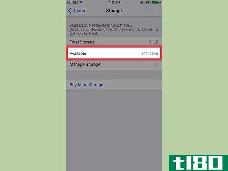 Image titled Check Available iCloud Storage on an iPhone Step 4