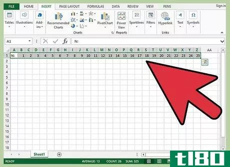 Image titled Create a Times Table to Memorize in Excel Step 2