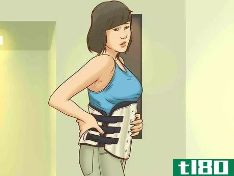 Image titled Deal With a Back Brace Step 1
