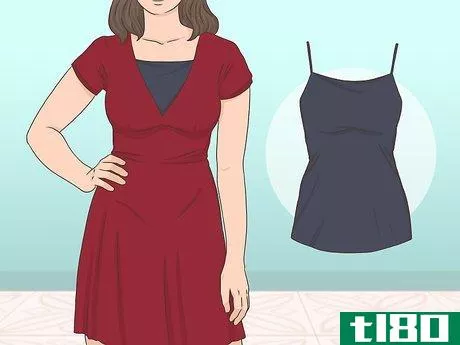 Image titled Cover Cleavage in a Formal Dress Step 1