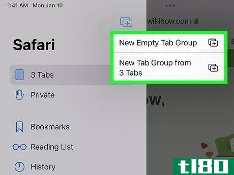 Image titled Create Tab Groups in Safari Step 4