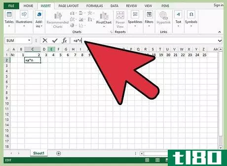 Image titled Create a Times Table to Memorize in Excel Step 3