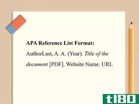 如何引用apa中的pdf文件(cite a pdf file in apa)