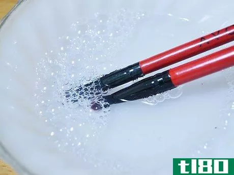 Image titled Clean an Eye Makeup Brush Step 10