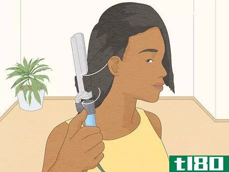 Image titled Curl Black Hair with a Curling Iron Step 10