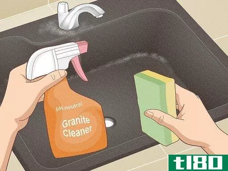 如何清理花岗岩水槽(clean a granite sink)