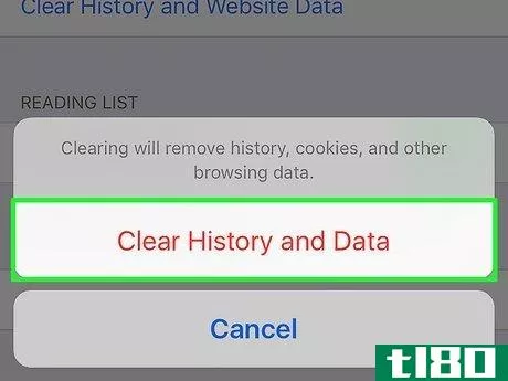 Image titled Clear Your Browser's Cache on an iPhone Step 4