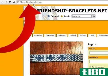 Image titled Choose a Pattern on Friendship–Bracelets.net Step 1
