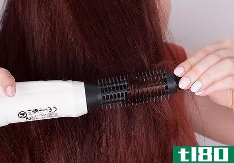 Image titled Curl Hair Using a Hot Air Brush Step 13