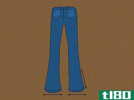 如何裁剪牛仔裤，让腿更宽(cut jeans to make a wider leg)