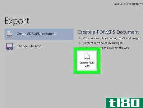 Image titled Convert a Microsoft Word Document to PDF Format Step 19