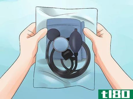 Image titled Check Your Blood Pressure with a Sphygmomanometer Step 1