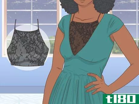 Image titled Cover Cleavage in a Formal Dress Step 2