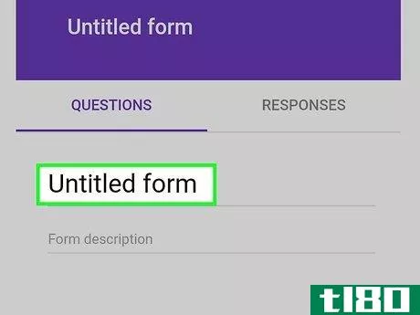 Image titled Create a Google Form on Android Step 3
