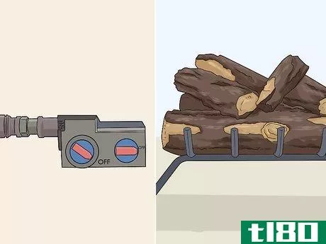 Image titled Clean Gas Logs Step 1