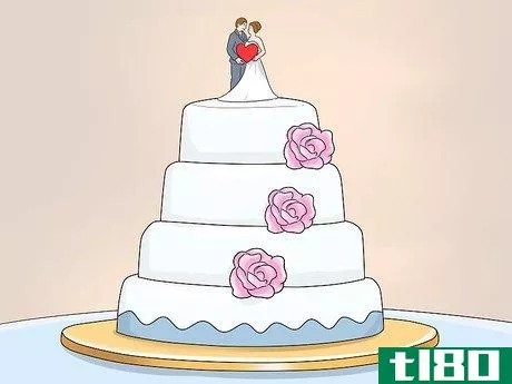 Image titled Cut Your Wedding Cake Step 1