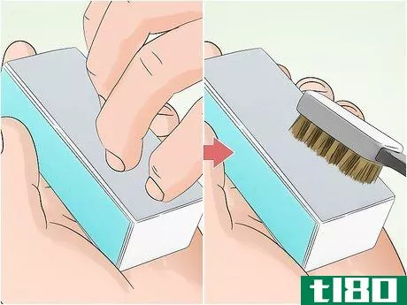 Image titled Clean a Nail Buffer Step 1