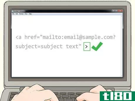 Image titled Create an Email Link in HTML Step 5
