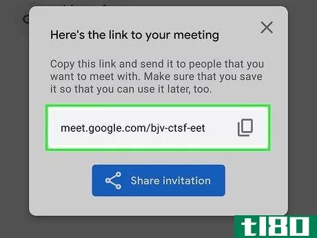 Image titled Create a Google Meet Link Step 4
