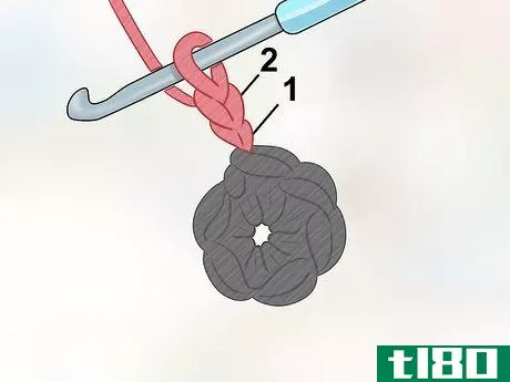 Image titled Crochet a Bullion Stitch Flower Step 2