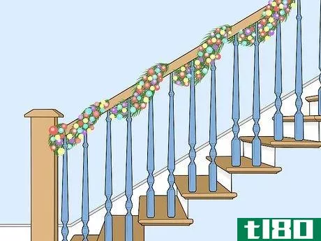 Image titled Decorate Stairs for Christmas Step 3