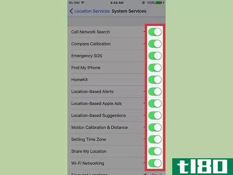 Image titled Change Which System Services Have Access to Your Location on an iPhone Step 5