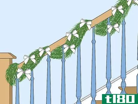 Image titled Decorate Stairs for Christmas Step 8