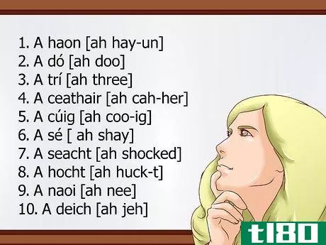 如何用爱尔兰语数到10(count to 10 in irish)