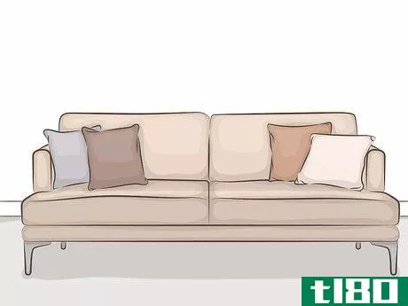 Image titled Decorate a Beige Sofa Step 1