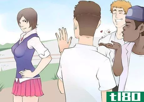 Image titled Deal With Boys Who Are Obsessed With Your Boobs Step 1
