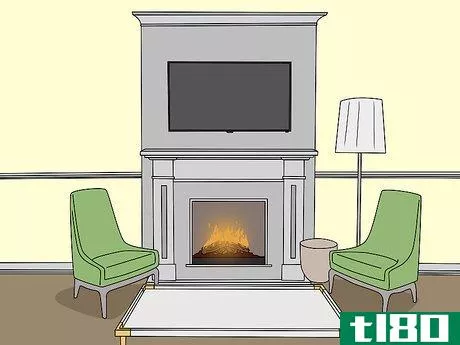 Image titled Decorate a Fireplace Mantel with a Flat Screen TV Step 6