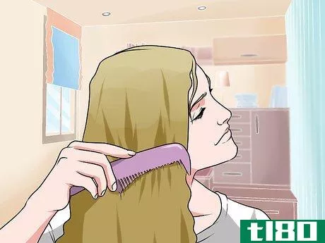 Image titled Comb Long Hair Step 12
