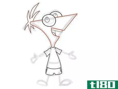 Image titled Draw Phineas Flynn from Phineas and Ferb Step 28