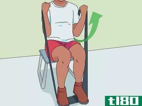 Image titled Do Bicep Curl Resistance Band Exercises Step 7