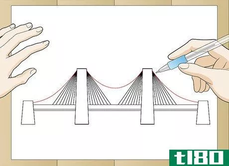 Image titled Draw Suspension Bridges Step 5