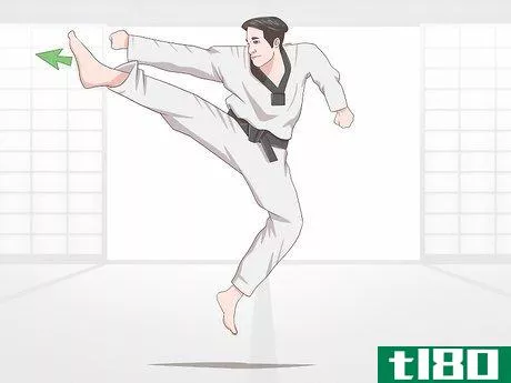Image titled Execute Jump Kicks (Twio Chagi) in Taekwondo Step 40