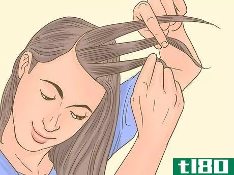 Image titled French Braid Short Hair Step 3