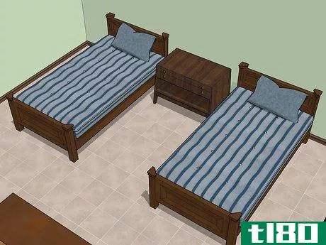Image titled Fit Two Twin Beds in a Small Room Step 9