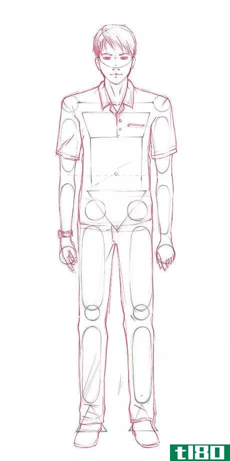 Image titled 15 Draw a smooth outline, add body details, and add clothing Step 15