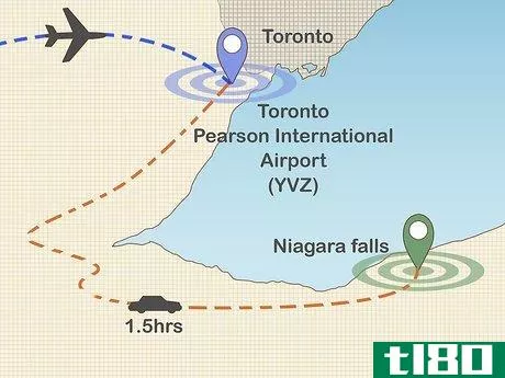 Image titled Fly to Niagara Falls Step 1