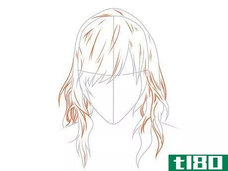 Image titled Draw Anime Hair Step 3