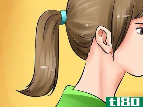 Image titled Do a Neat Middle Height Ponytail Step 13