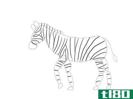Image titled Draw a Zebra Step 21