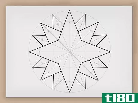 Image titled Draw a Compass Rose Step 10