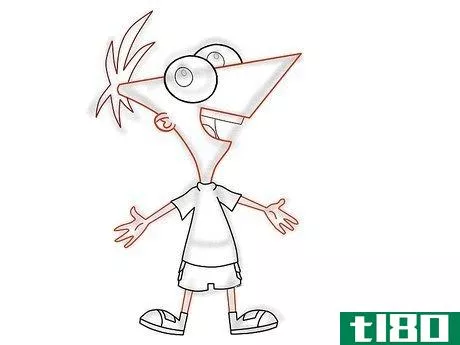 Image titled Draw Phineas Flynn from Phineas and Ferb Step 29