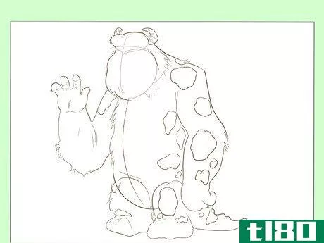 Image titled Draw Sully from Monster's Inc Step 7