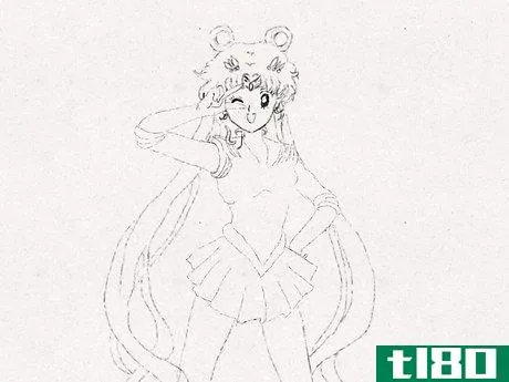 Image titled Draw Sailor Moon in Sailor Moon Crystal Step 8