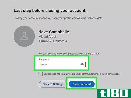 Image titled Delete a LinkedIn Account Step 10