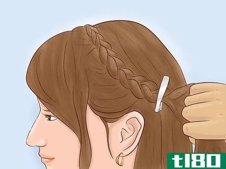 Image titled Do a Braided Flower Crown Hairstyle Step 4