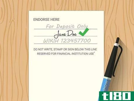 Image titled Endorse a Check Step 8